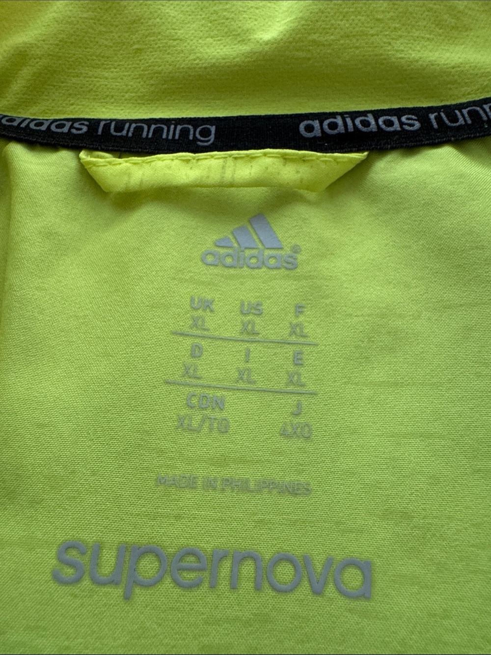 adidas Supernova Men’s Run Top — Neon Yellow